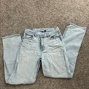 American Eagle Outfitters Blue Highest Rise Baggy Straight